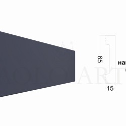 Плинтус универсальный Paolo Arte Konture Kr004U-13