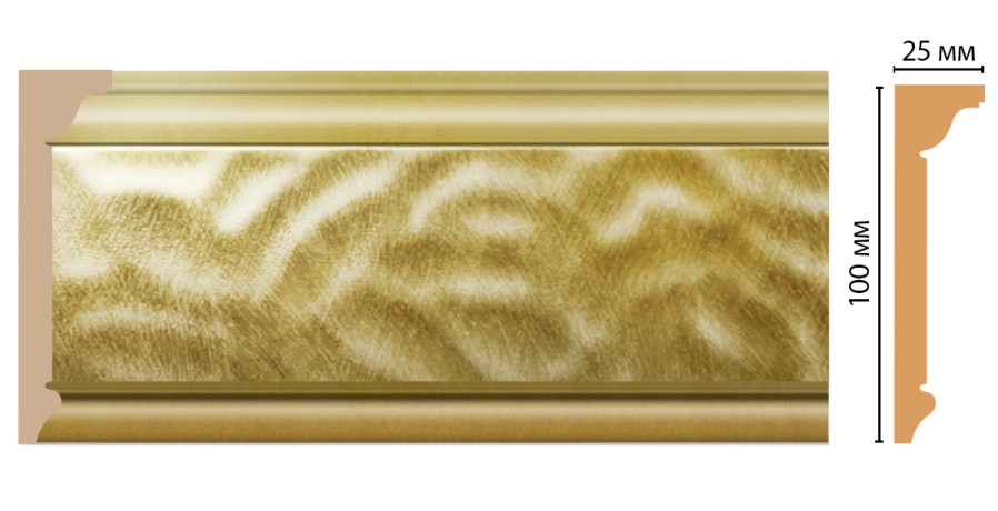 Плинтус потолочный DECOMASTER D215-374 (100*25*2400мм)